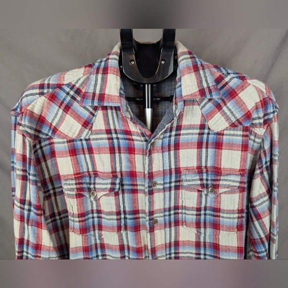 Stetson medium flannel button down with lining - Picture 7 of 11